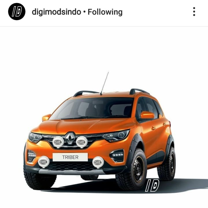 Baru Diluncurkan, Renault Triber Sudah Jadi Bahan Digital Modification