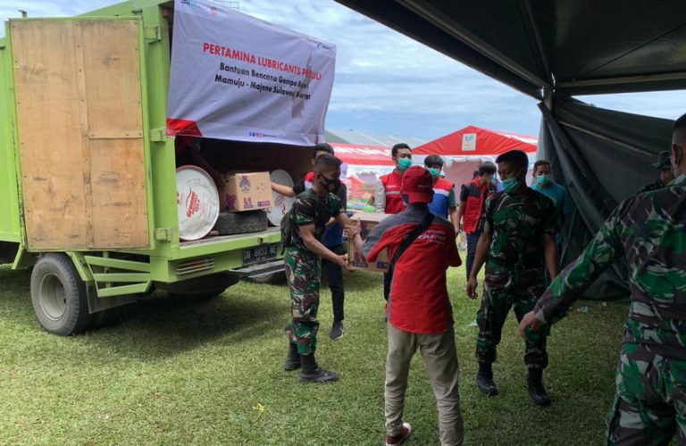 Pertamina Lubricants Bantu Korban Bencana Gempa Majene Sulawesi Barat