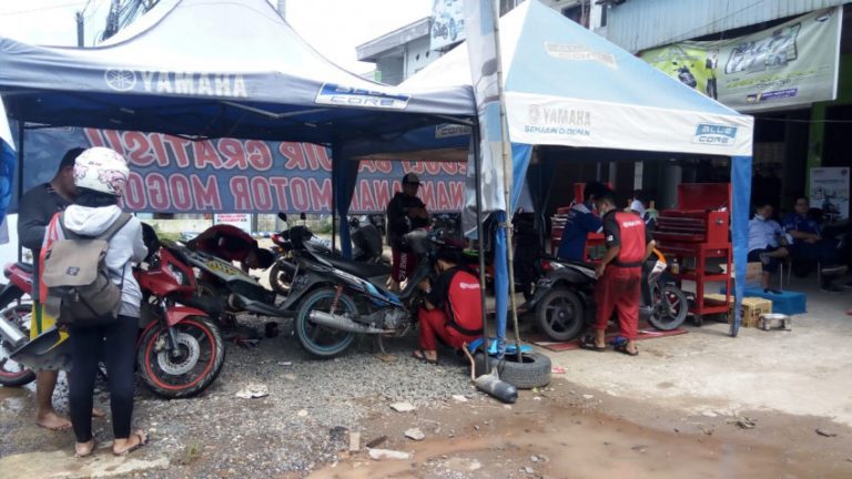 Tanggap Darurat Bencana Banjir di Kalimantan Selatan, Yamaha Dirikan Posko Service Semua Merek Motor