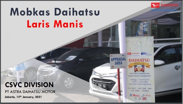 Kendati Diterpa Pandemi, Mobil Bekas Daihatsu Tetap Paling Diminati