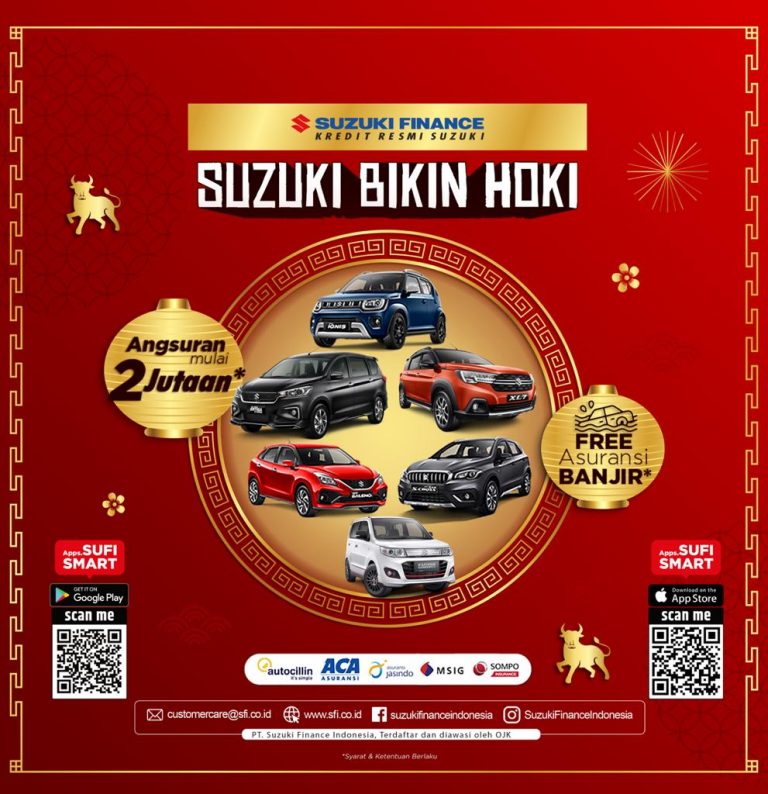 Kini Beli Mobil Suzuki Sudah Termasuk Asuransi Banjir dari Suzuki Finance