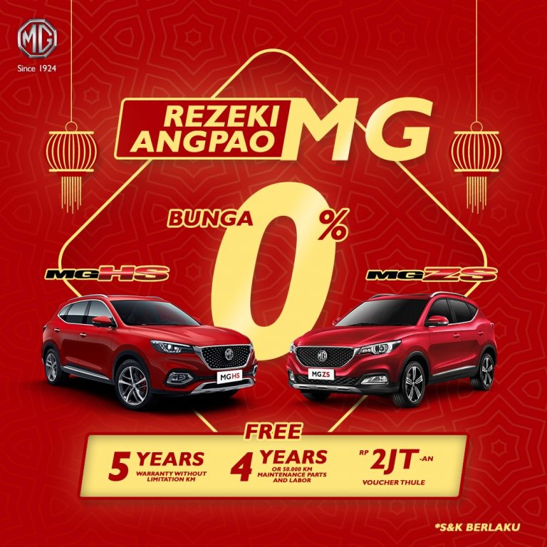 MG Motor Bagi-bagi Angpao Khusus Pembelian Dua Model Kendaraan Lansiran Terbaru
