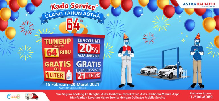 Rayakan HUT Astra ke-64, Daihatsu Persembahkan Kado Istimewa ke Pelanggan