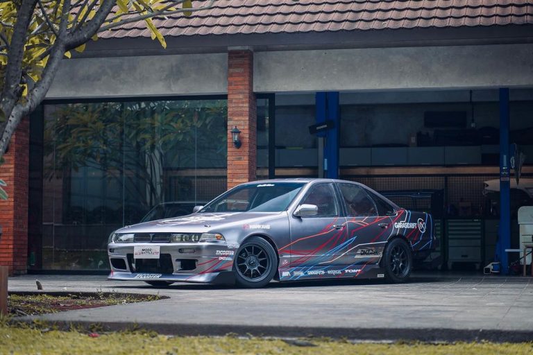 Tampil Nyentrik, Nissan Cefiro Milik Tim Garasi Drift Ekspos Konstruksi Kaki-kaki Kokoh
