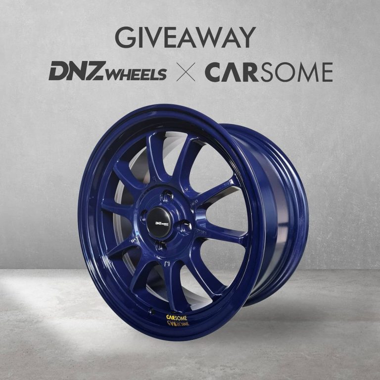 Simak Cara Dapatkan Giveaway 1 Set Velg DNZ Wheels x Carsome Besok!