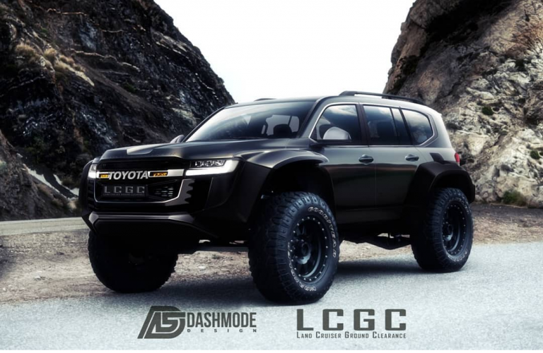 Digimod Toyota Land Cruiser GR Sport, Tubuh Hitam Legam Ditopang Kaki-kaki Jenjang