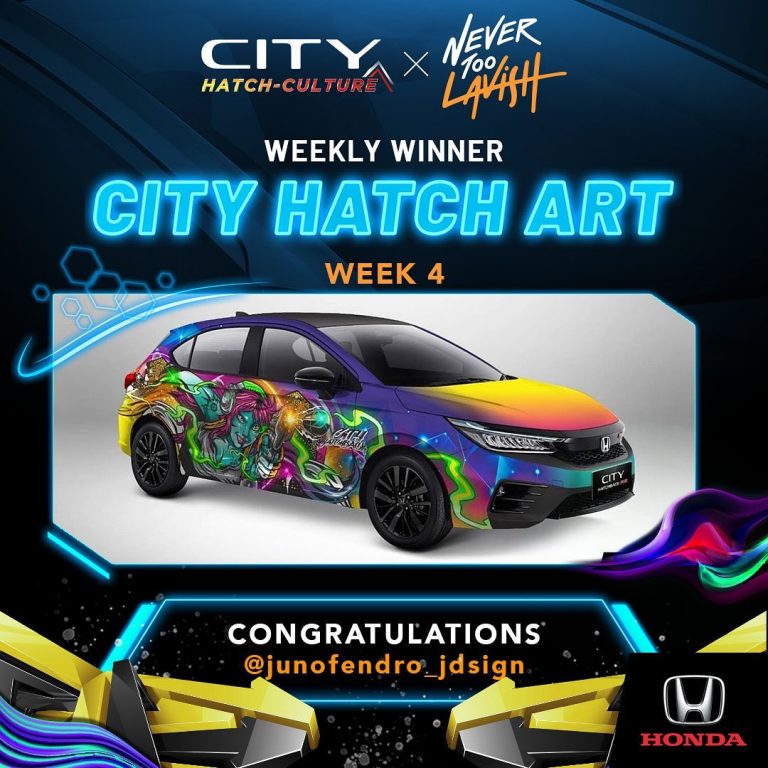 Desain Atraktif ‘Lady On Fire’ jadi Pemenang Minggu Keempat Kompetisi Honda City Hatch Art