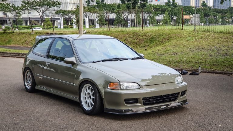 Honda Civic Estilo Tampil Simplicity, Pasang Wide Body Kit Natural Ditenagai Mesin Frankenstein