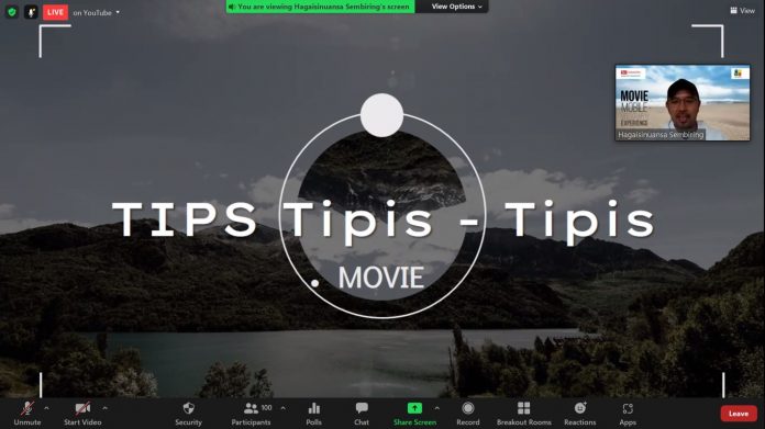 Sesi saat penjelasan singkat materi Tips & Tricks dalam membuat konten video menarik