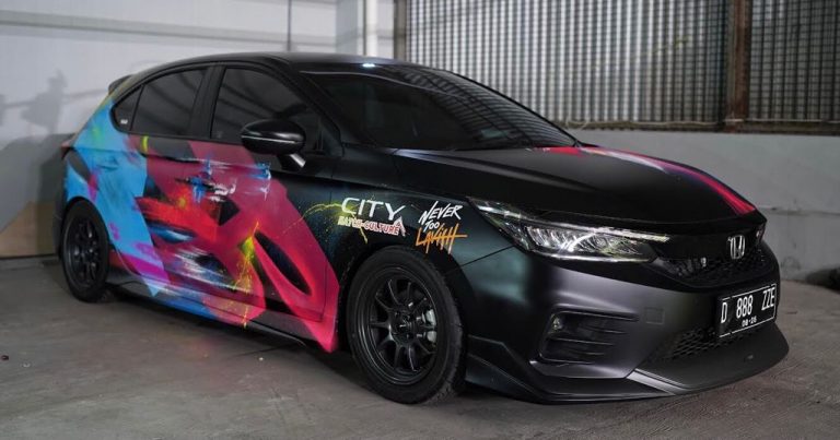 Honda Ramaikan IMX 2021 dengan Honda City Hatchback RS Garapan Pengepul Mobil x Nevertoolavish