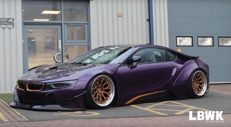 BMW i8 Coupe Tampil Agresif Berbalut Jubah Libery Walk Plus Kaki-kaki Stance