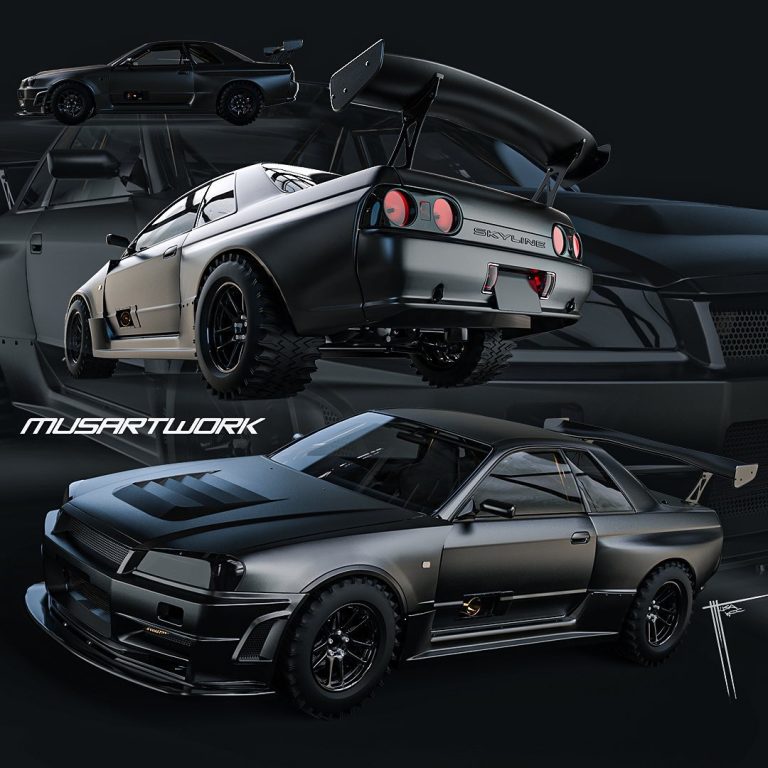 Ketika Batmobile Dirancang dari Nissan GT-R R32 dan R34, Tampil Atraktif Berjubah Hitam