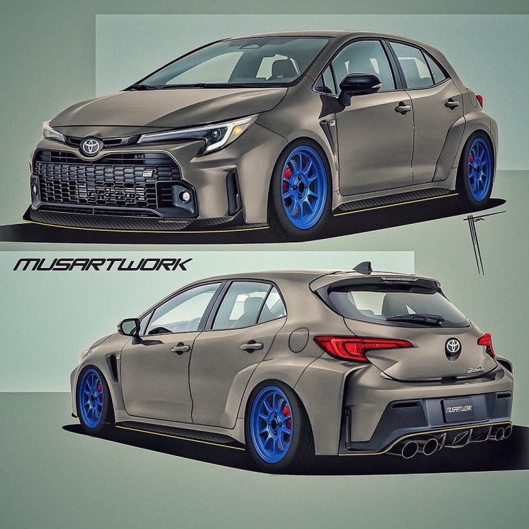 Toyota GR Corolla Makin Sangar Tanam Wide Body dan Velg DNZ Wheels ‘Magnesium Blue’