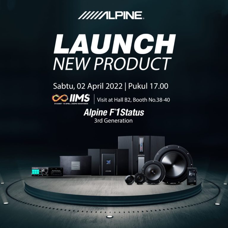 Produk Audio Mobil Legendaris, Alpine F#1 Status Siap Dirilis di IIMS 2022