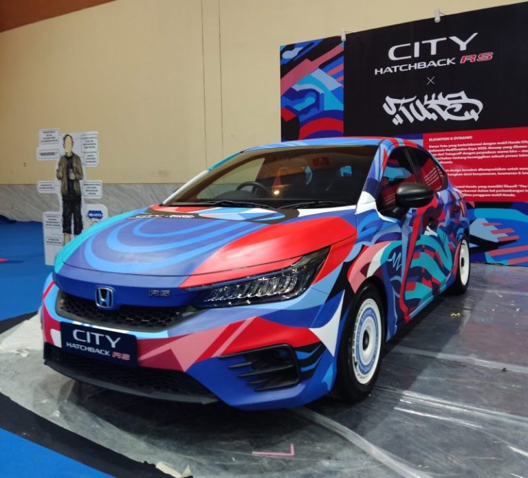Honda x Tutugraff, Tampilkan Kanvas Berkreasi di Bodi Honda City Hatchback RS