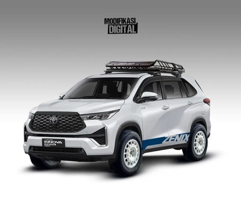 Toyota Innova Zenix Minimalis Gaya ALTO, Kaki-kaki Dibuat Jangkung, Atap Pasang Roof Rack