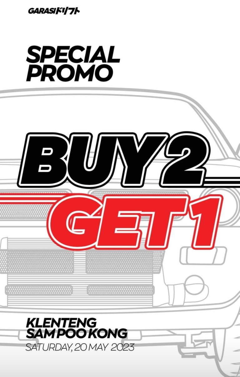 Dapatkan Promo Buy 2 Get 1 Free dari Garasi Drift Merchandise di OLX Autos IMX Semarang Series