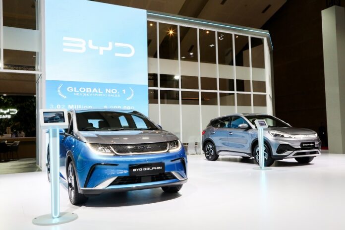 BYD Dolphin dan Attoe 3 di IIMS 2024 rsz
