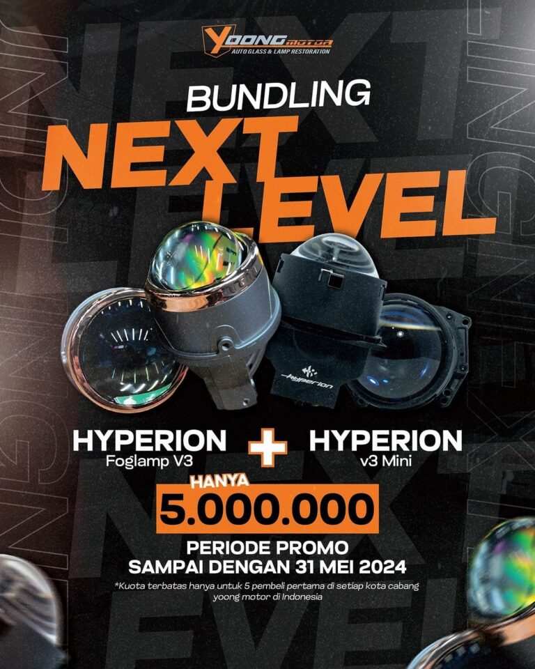 Saatnya Upgrade Lampu, LED Foglamp V3 dan V3 Mini Hyperion Bisa Ditebus Hanya Rp 5 Jutaan