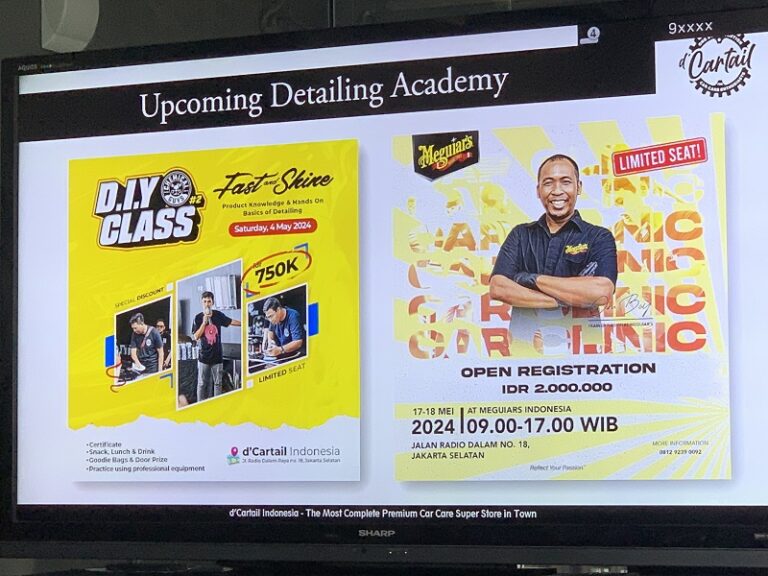 Selain Jadi Pusatnya Produk Car Care, D’Cartail Juga Bikin Pelatihan Detailing