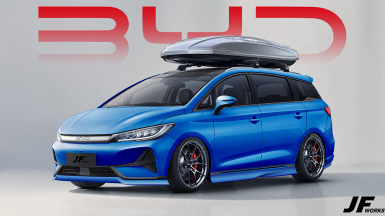 Tampang BYD M6 Jadi Lebih Muda Kena Sentuhan Digimods, Colok Velg Volk Racing, Ceper Tipis dan Roof Box