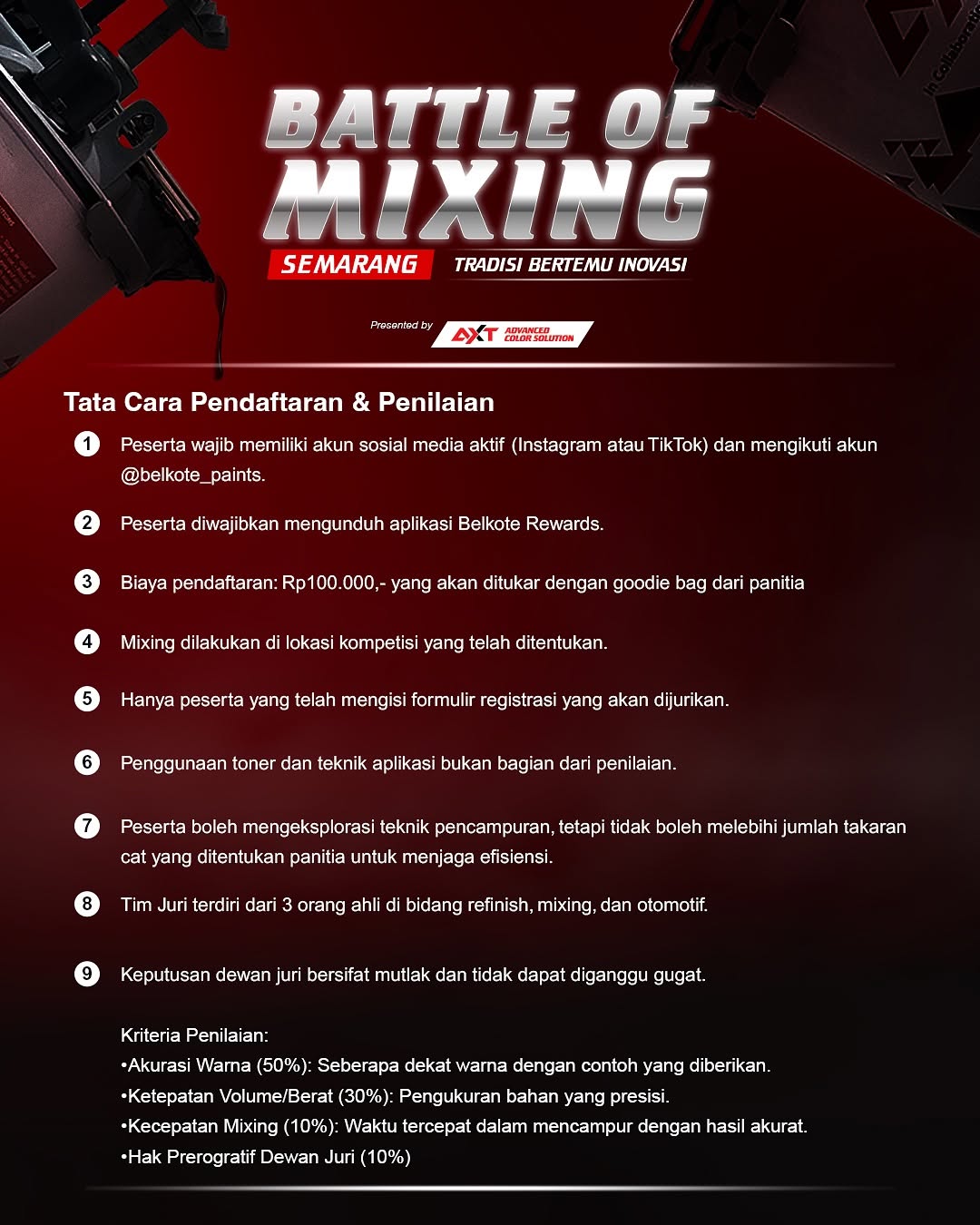 Battle of Mixing: Belkote Paint Tantang Jagoan Cat Adu Skill di IMX ...