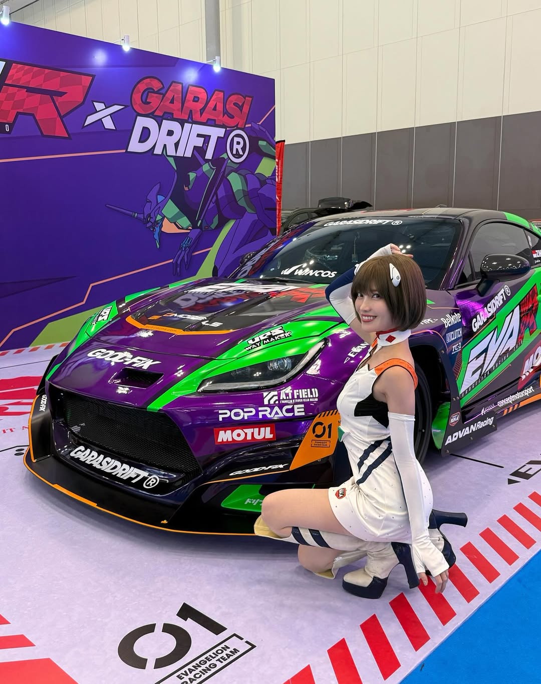 Evangelion Racing x Garasi Drift: Akagi Arisa Bawa Nuansa Anime ke ...
