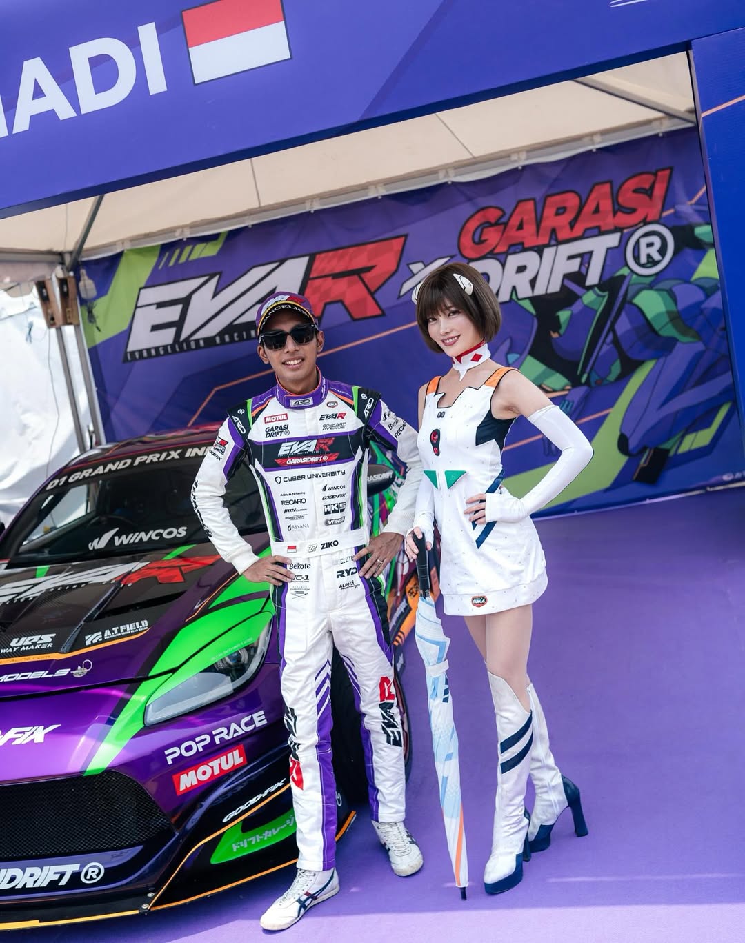 Evangelion Racing x Garasi Drift: Akagi Arisa Bawa Nuansa Anime ke Panggung IMX 2025