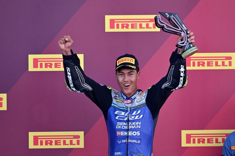 rsz Aksi Fantastis, Aldi Satya Mahendra Ukir Podium di World Supersport Misano (3)