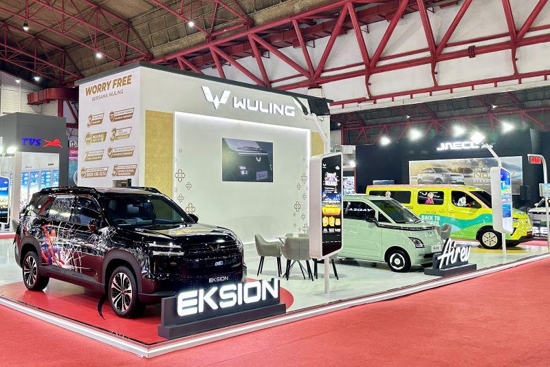 rsz Wuling menempati Hall A2 Booth A11 dengan area seluas 240 meter persegi dan menampilkan total 5 unit lini produk baik ICE, PHEV dan EV