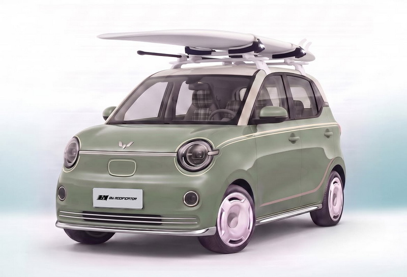 🌑 #ModifikasiDigital WULING AIRA EV – URBAN BEACH CONCEPTSebuah mini city car yang baru aja di